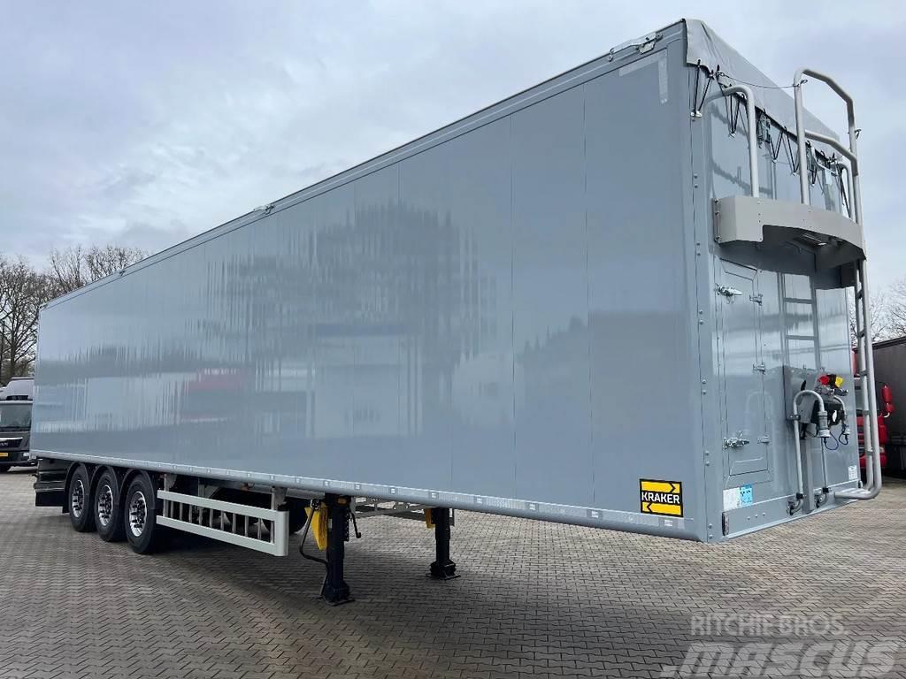Kraker K-Force 92m3 Cargo Floor 6MM SAF, Liftachse, Remot Semi-remorques à plancher mobile