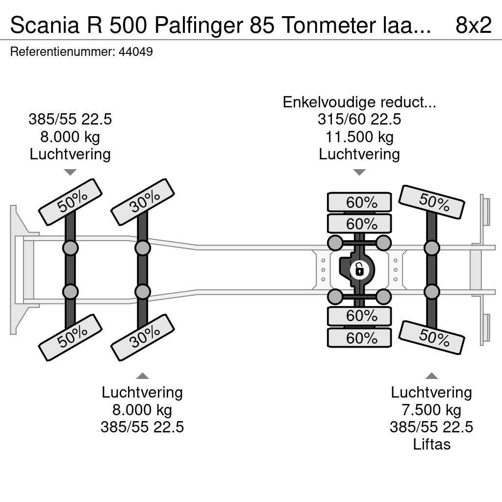 Scania R 500 Palfinger 85 Tonmeter laadkraan Grues tout terrain