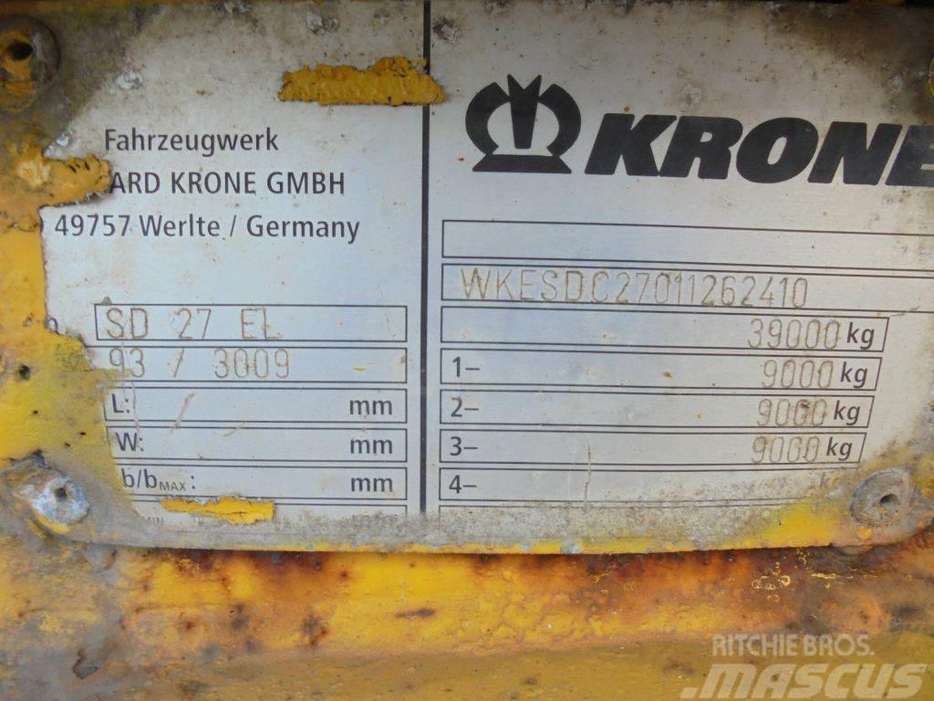 Krone 20/30/40/45ft + 3x BPW Semi remorque porte container
