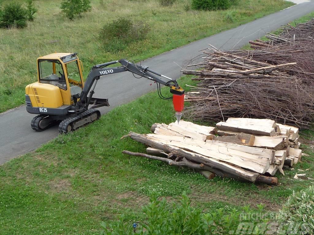  Konusni cepilec drv za bagre Kegelspalter Holzspal Fendeuse, Scie