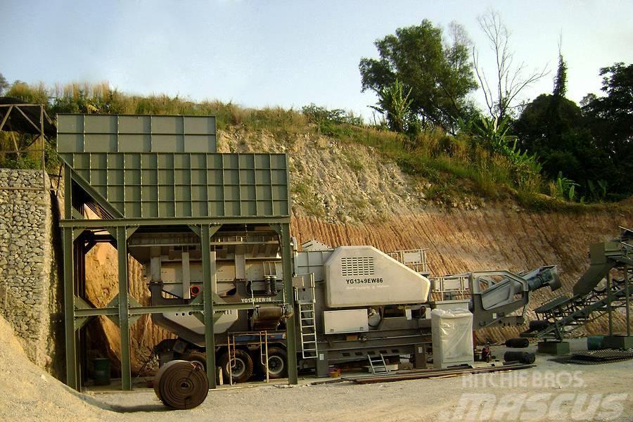 Liming 300tph Crawler Mobile Crusher for river stone Concasseur mobile