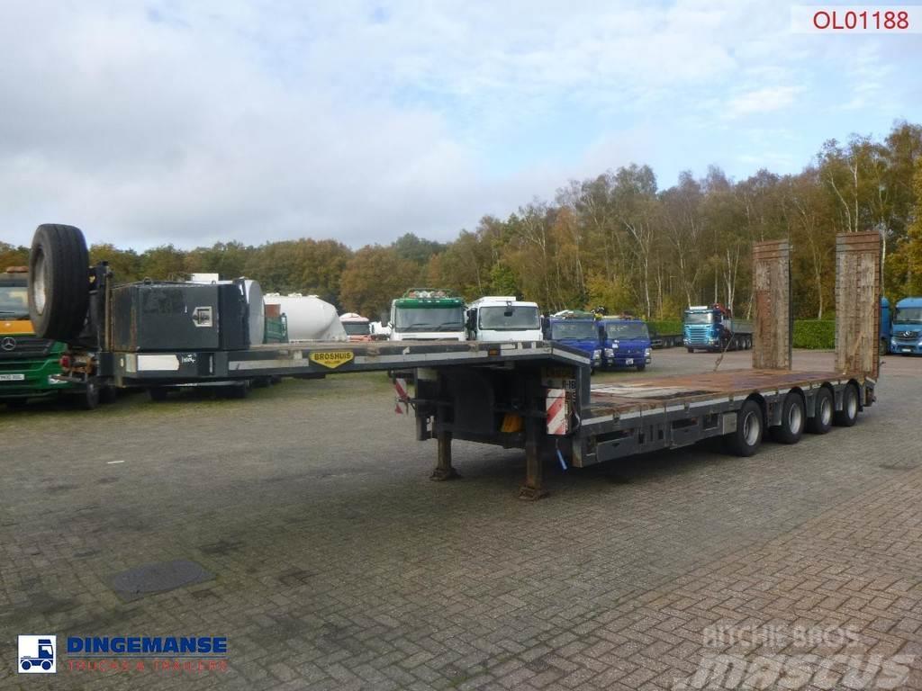 Broshuis 4-axle semi-lowbed trailer 71t + ramps + extendabl Semi remorque surbaissée