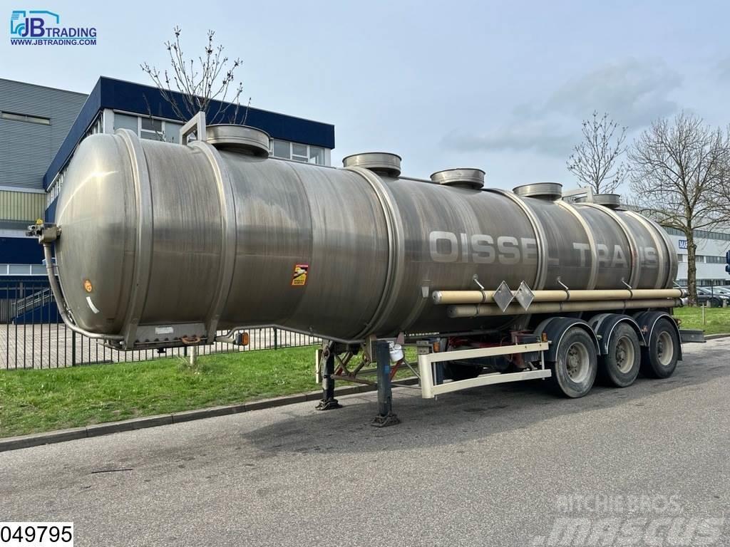 Magyar Chemie 37500 Liter RVS Tank, 1 Compartment Semi remorque citerne