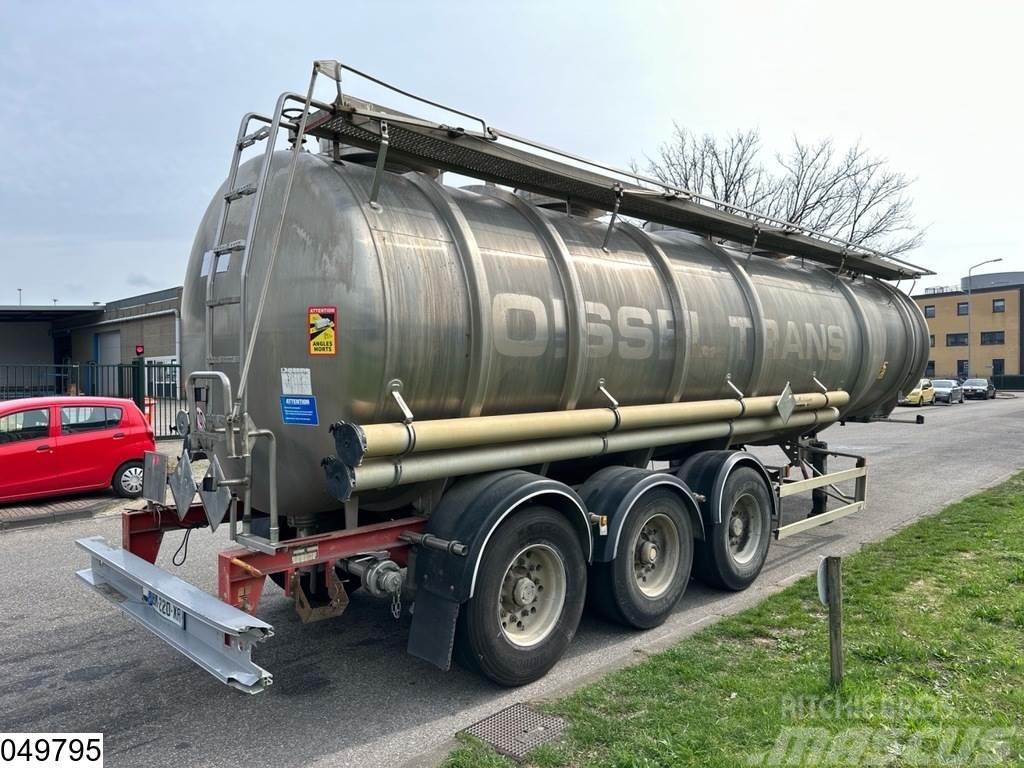 Magyar Chemie 37500 Liter RVS Tank, 1 Compartment Semi remorque citerne