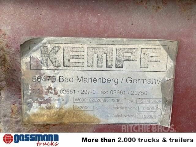 Kempf SKM 32/2 Stahlmulde ca. 24m³, Liftachse, Benne semi remorque