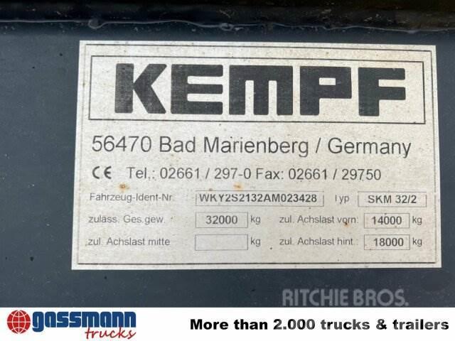Kempf SKM 32/2 Stahlmulde ca. 23m³, Liftachse, Benne semi remorque