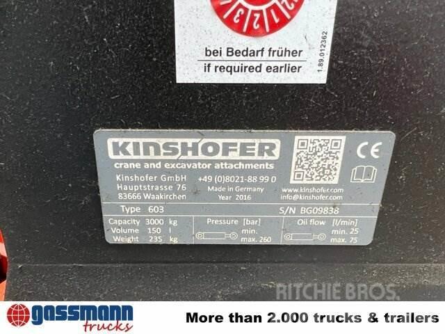 Kinshofer KM 603-150 Camion plateau ridelle avec grue