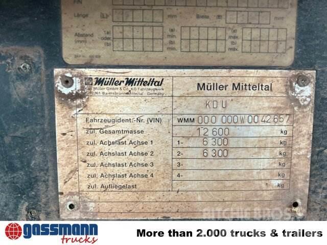 Müller-Mitteltal KDU 12.6, Ex-Bundeswehr Remorque benne