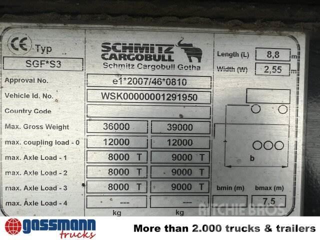 Schmitz SKI 24 SL 7.2, Stahlmulde ca. 25m³, Liftachse Benne semi remorque