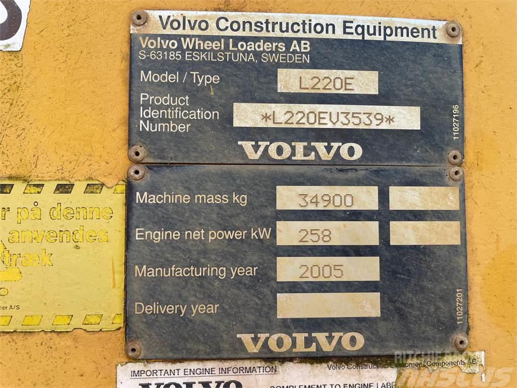 Volvo L220E læssemaskine til ophug Chargeuse sur pneus