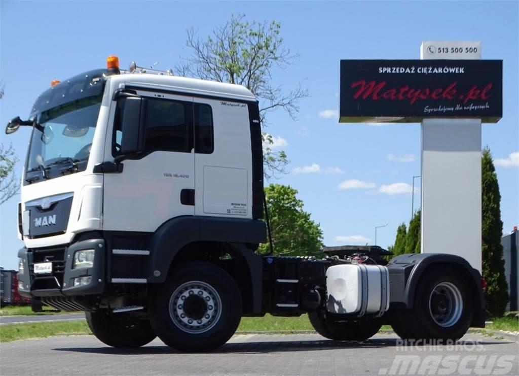 MAN TGS 18.420 / LOW CAB / 4X4 - HYDRDRIVE / HYDRAULIC Tracteur routier