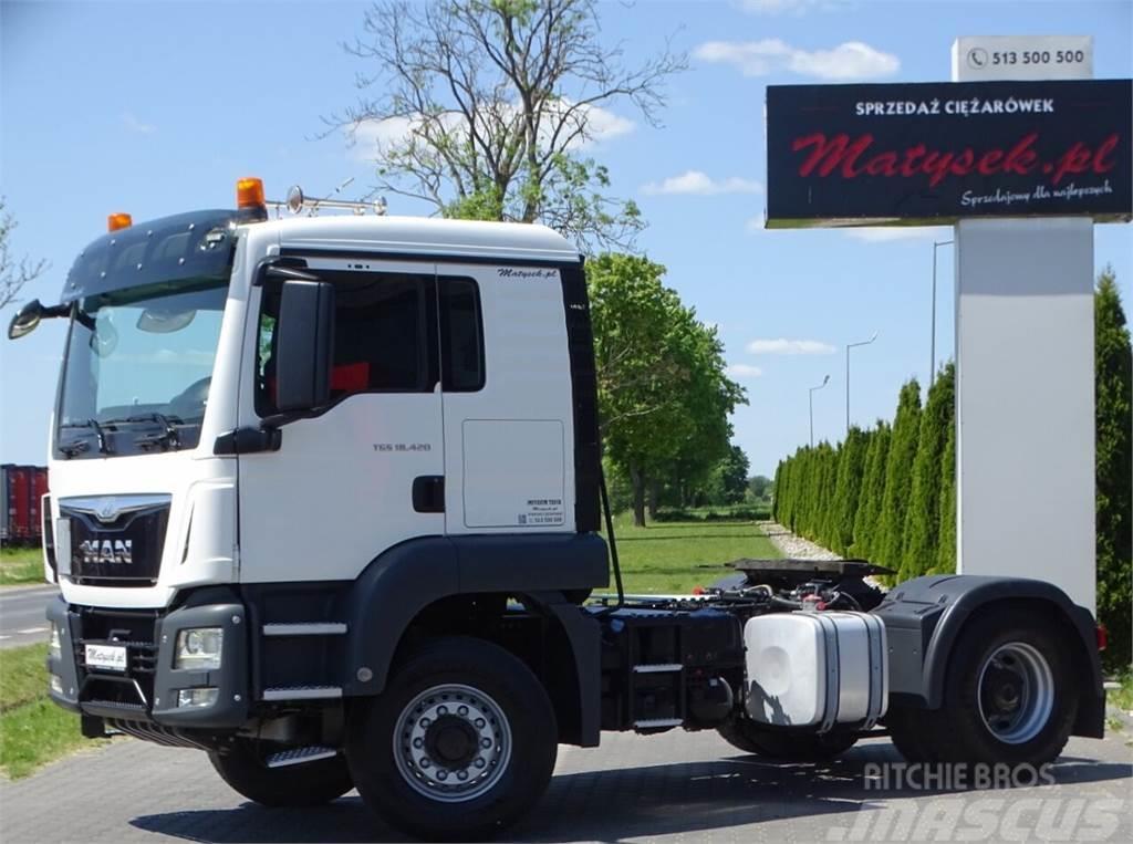MAN TGS 18.420 / LOW CAB / 4X4 - HYDRDRIVE / HYDRAULIC Tracteur routier