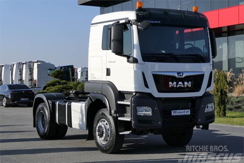 MAN TGS 18.440 / 4x4 - NA MOŚCIE / EURO 6 / HYDRAULIKA Tracteur routier