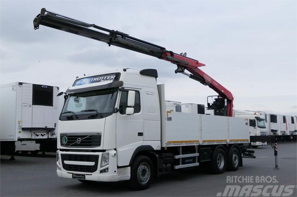 Volvo FH 420 / 6x2 / SKRZYNIOWY- 6,5 M / HDS FASSI F 215 Camion plateau