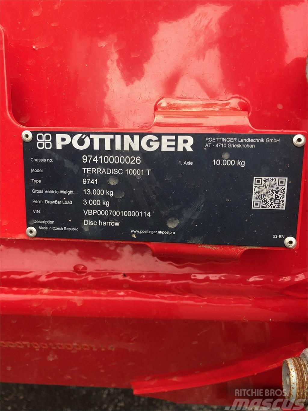 Pöttinger TERRADISC 10001T 32.5 Autres outils de préparation du sol