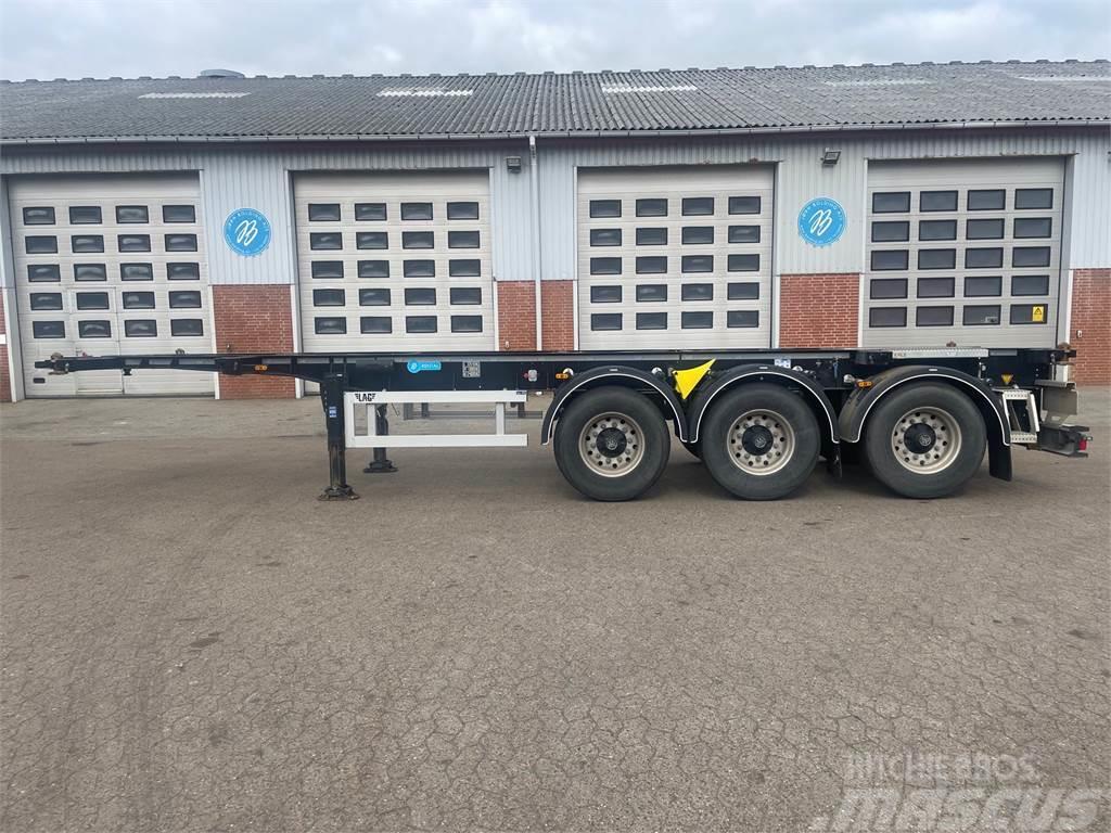 LAG 30+20 fods containerchassis Semi remorque chassis