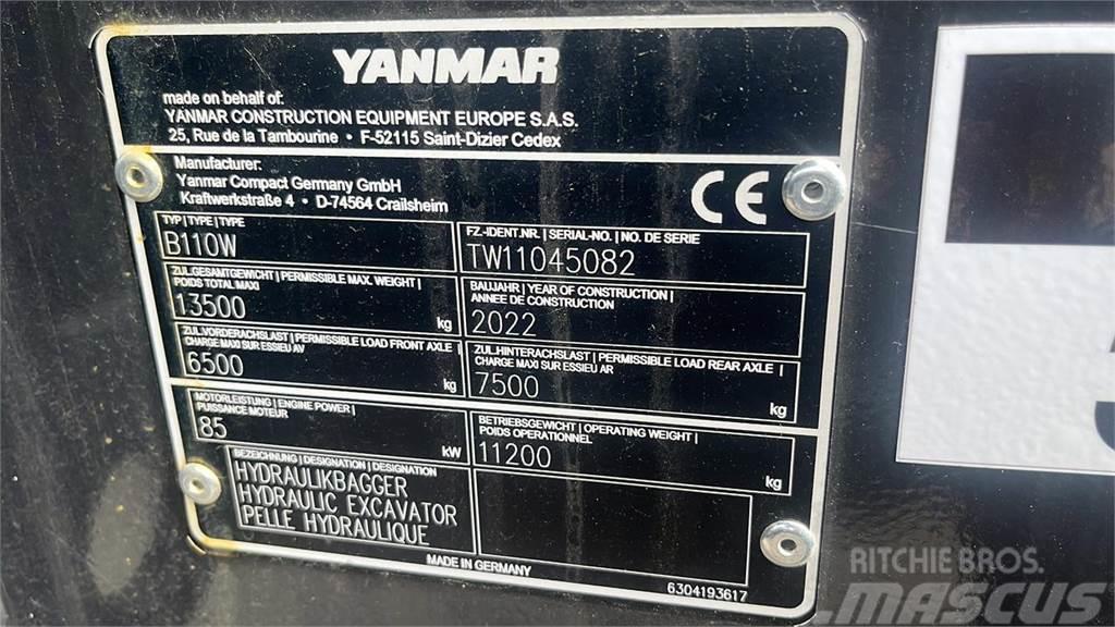 Yanmar B110W Pelle sur pneus