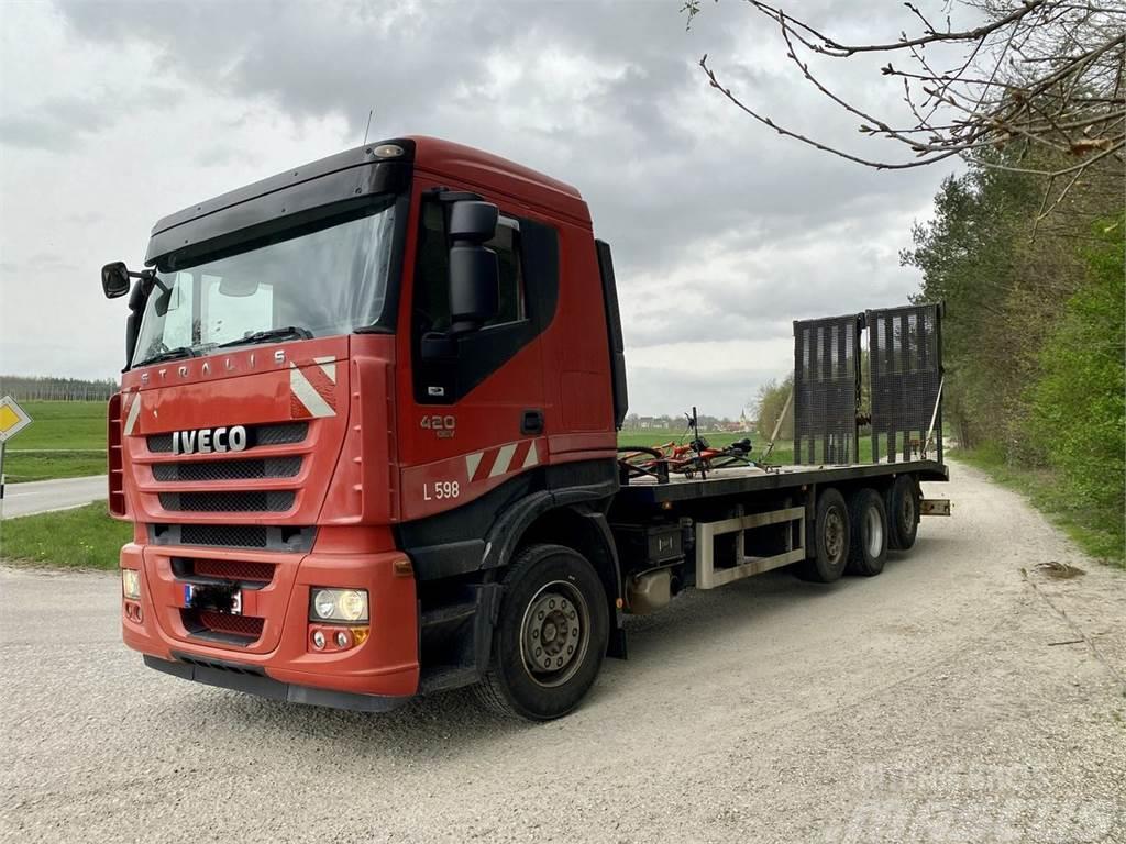 Iveco Stralis 420 Baumaschinentransporter Maschinentra Autre camion