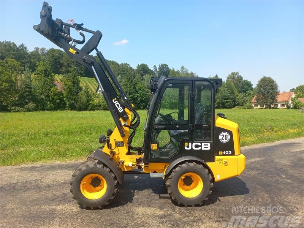 JCB 403 Agri Chargeur frontal, fourche