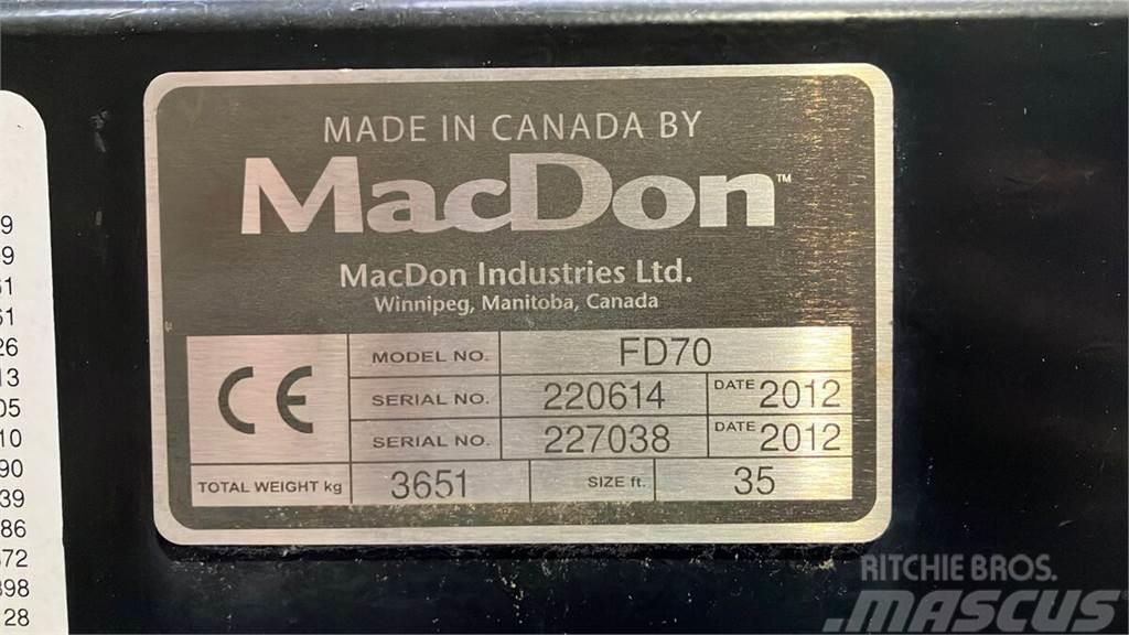 MacDon FD70 Accessoires moissonneuse batteuse