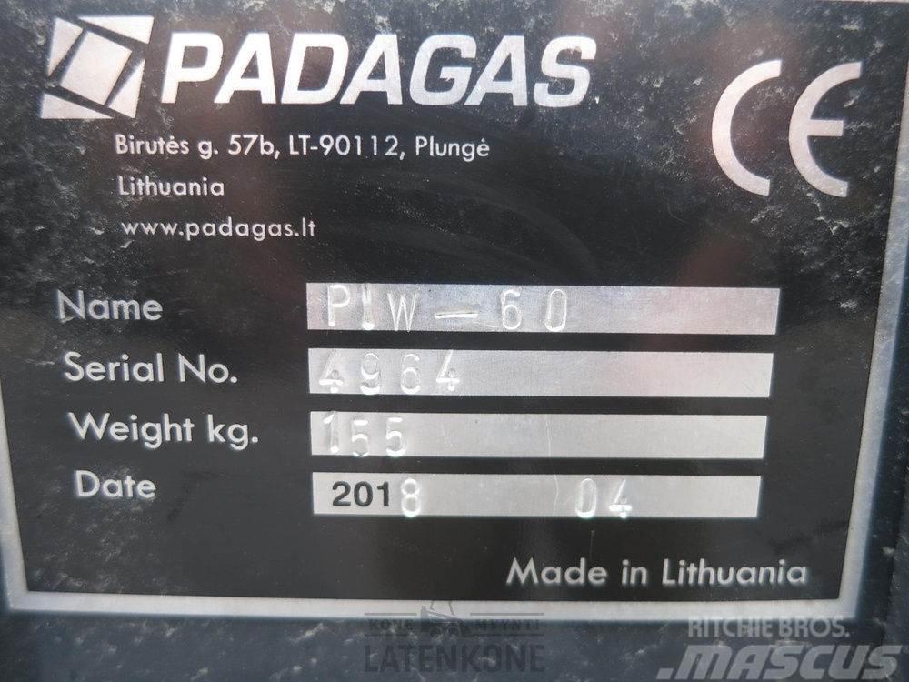 Padagas Puomiharja PIW-60 R ilman kiinnikettä Balayeuse / Autolaveuse