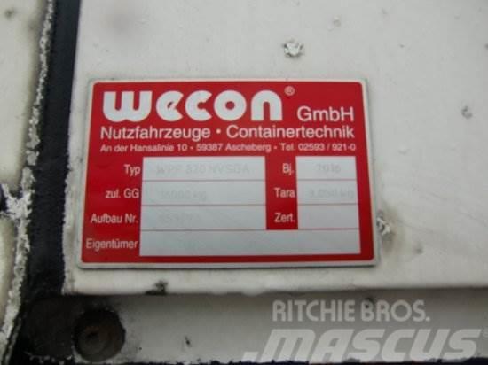 WECON WECHSELBRüCKE JUMBO PLANE, HUBDACH, GESAMTLäNGE: Remorque porte container