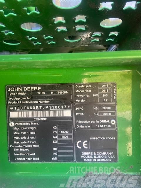 John Deere T660 HM Moissonneuse batteuse