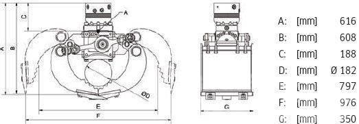 DMS SG3535 inkl. Rotator Sortiergreifer - NEU Grappin