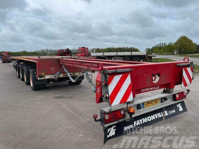 Faymonville 55 m long wing trailer Semi remorque porte engin