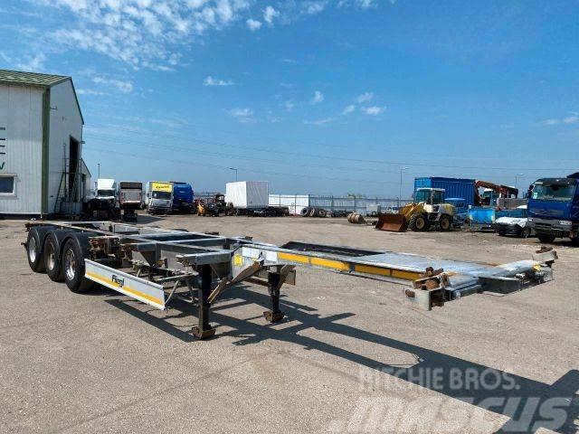 Fliegl trailer for containers galvanized frame vin 319 Semi remorque chassis