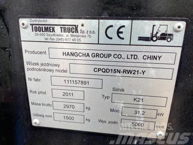 Hangcha 15N stapler,vin 891 Chariots GPL