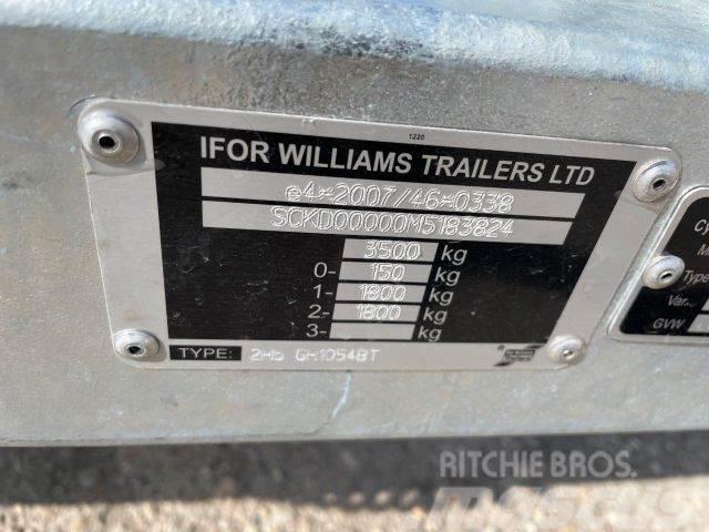 Ifor Williams 2Hb GH35, NEW NOT REGISTRED,machine transport824 Remorque porte engin