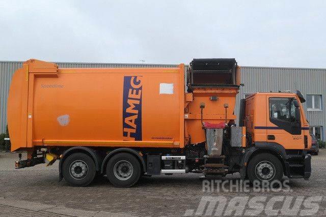 Iveco AD260SY/PS, Terberg, Seitenlader, 30m³, 140tkm Camion poubelle