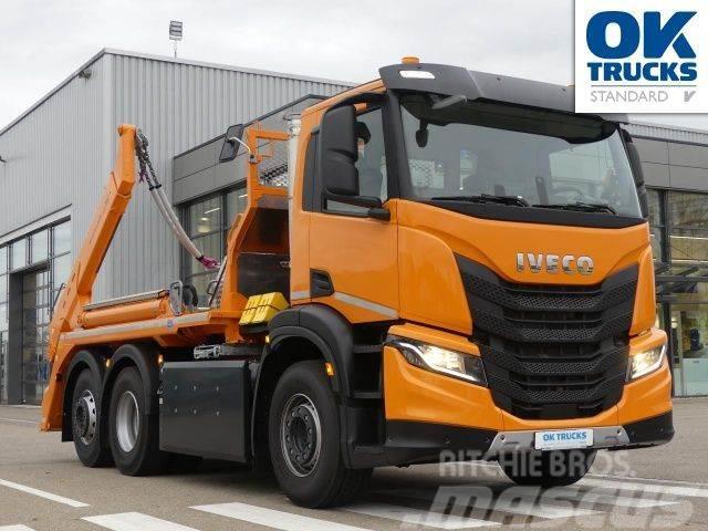 Iveco S-Way AD260S40Y/PS CNG 6x2 Meiller AHK Intarder Chariots à câble démontable