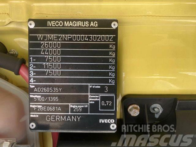 Iveco STRALIS 350 with sides 6x2, crane,EURO 3 vin 002 Camion plateau ridelle avec grue
