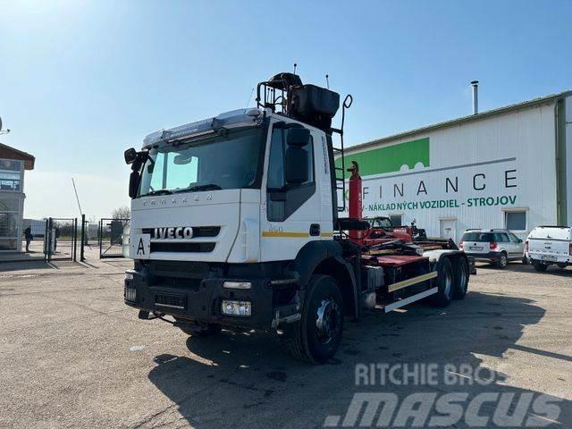 Iveco TRAKKER 450 6x4 for containers,crane, E4 vin 530 Camion ampliroll