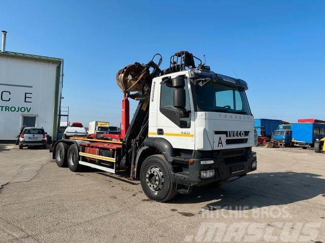 Iveco TRAKKER 450 6x4 for containers,crane, E4 vin 530 Camion ampliroll