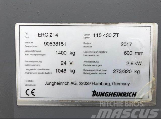 Jungheinrich ERC 214 - 4300MM HUB - 1400KG - NEUWERTIG Préparateur de commande haute levée