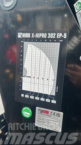  Kran HIAB X-HiPro 302 EP-5 Camion plateau ridelle avec grue