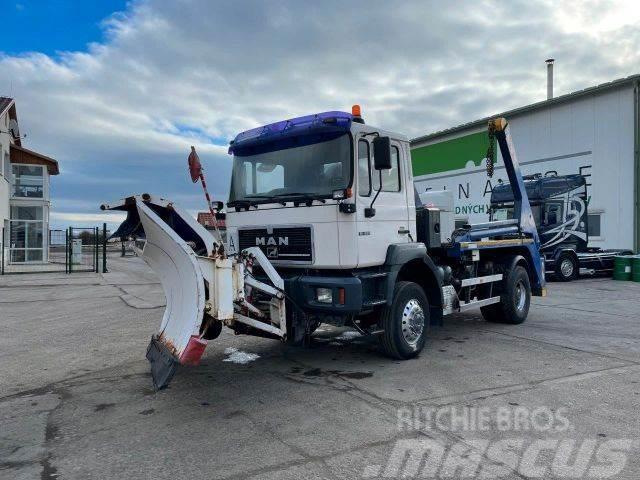 MAN 19.293 4X4 snowplow, for containers vin 491 Camion balayeur