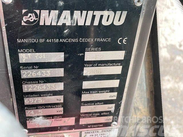 Manitou MTL731 frontloader 4x4 VIN 433 Chargeur frontal, fourche