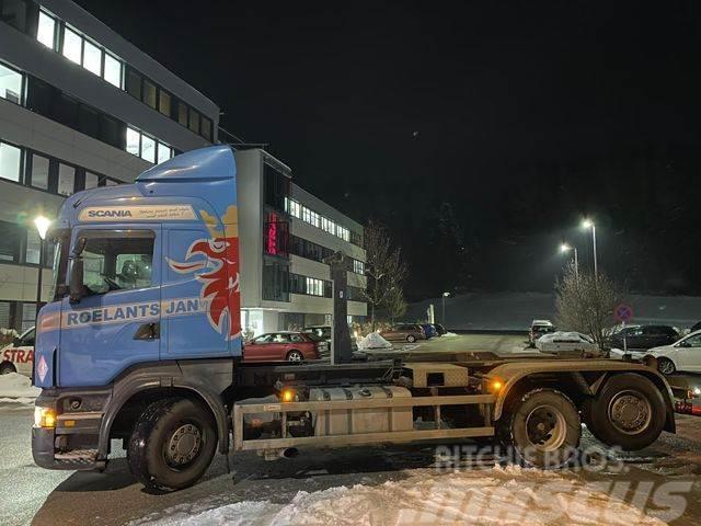Scania R 500 V8 LB 6X2 MNA ABROLLER GELENKTEACHSE Camion ampliroll