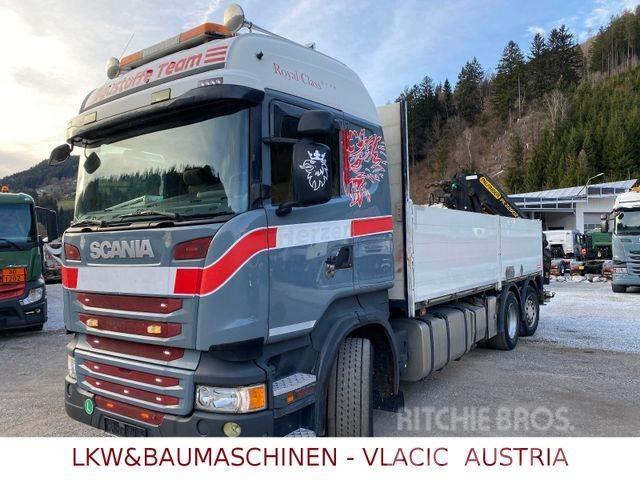 Scania R410 mit Kran Palfinger PK20002EH Camion plateau