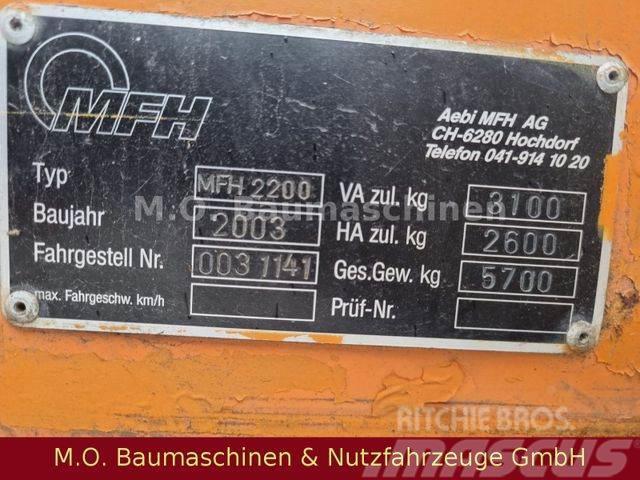 Schmidt AEBI Bougie MFH 2200 / Kehrmaschine / Camion balayeur