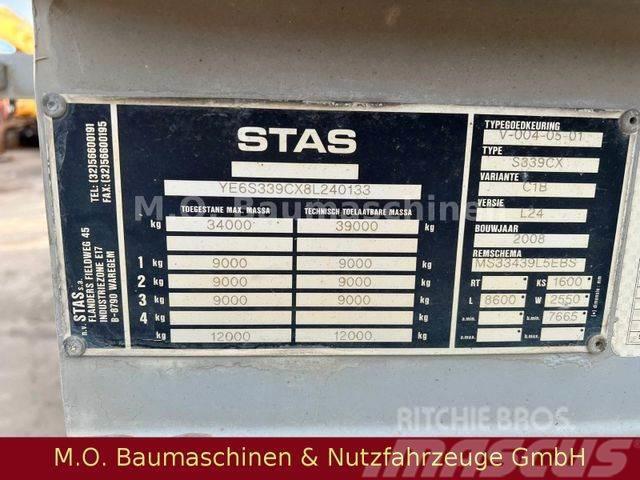Stas S339CX / 3 Achser / Luft / Plane / Benne semi remorque