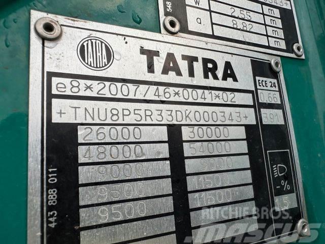 Tatra woodtransporter 6x6, crane + R.CH trailer vin343 Camion grumier