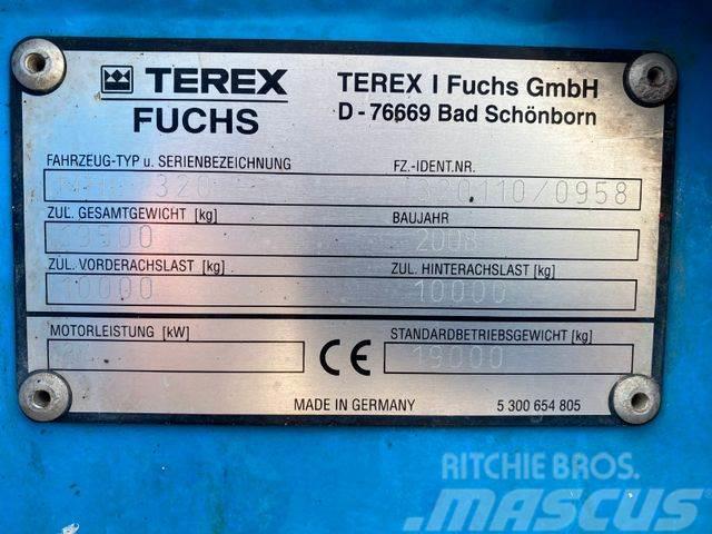 Terex Fuchs MHL 320 Umschlagbagger **BJ. 2008 * 7701H Pelle sur pneus