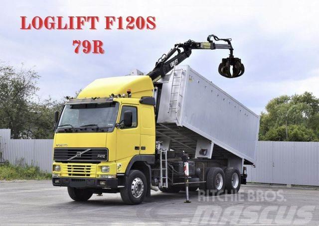 Volvo FH 12 460 Abrollkipper * LOGLIFT F120S 79R * TOP Camion ampliroll
