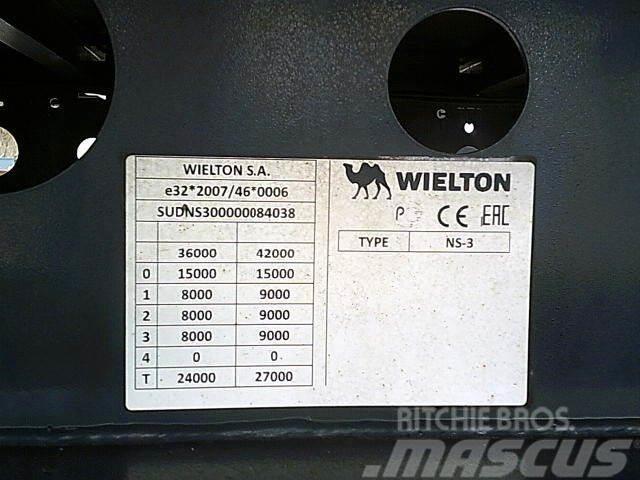 Wielton NV 35 3x Seiten schiebe Plane, SAF, Lift A. Semi remorque à rideaux coulissants (PLSC)