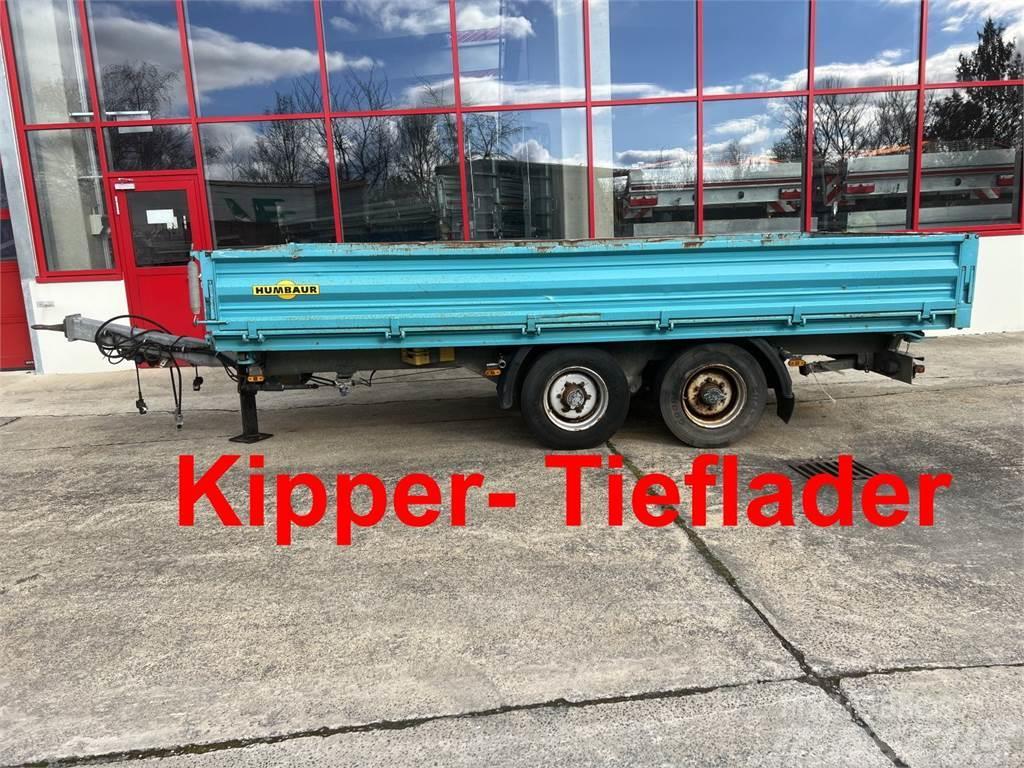 Humbaur HTK 10 50 24 Tandem Kipper- Tieflader Remorque benne